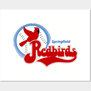 Vintage Springfield Redbirds Baseball Posters and Art